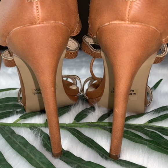 LILIANA~GLADIATOR SANDALS~BROWN~LACE UP~ZIPPER - Picture 5 of 5